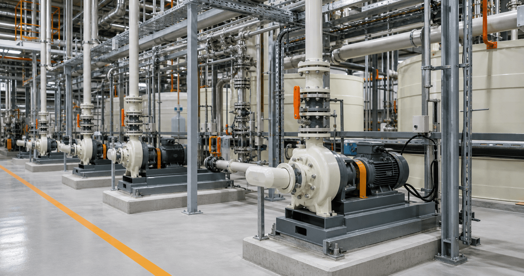 Electropolished SS316L pump internal surface