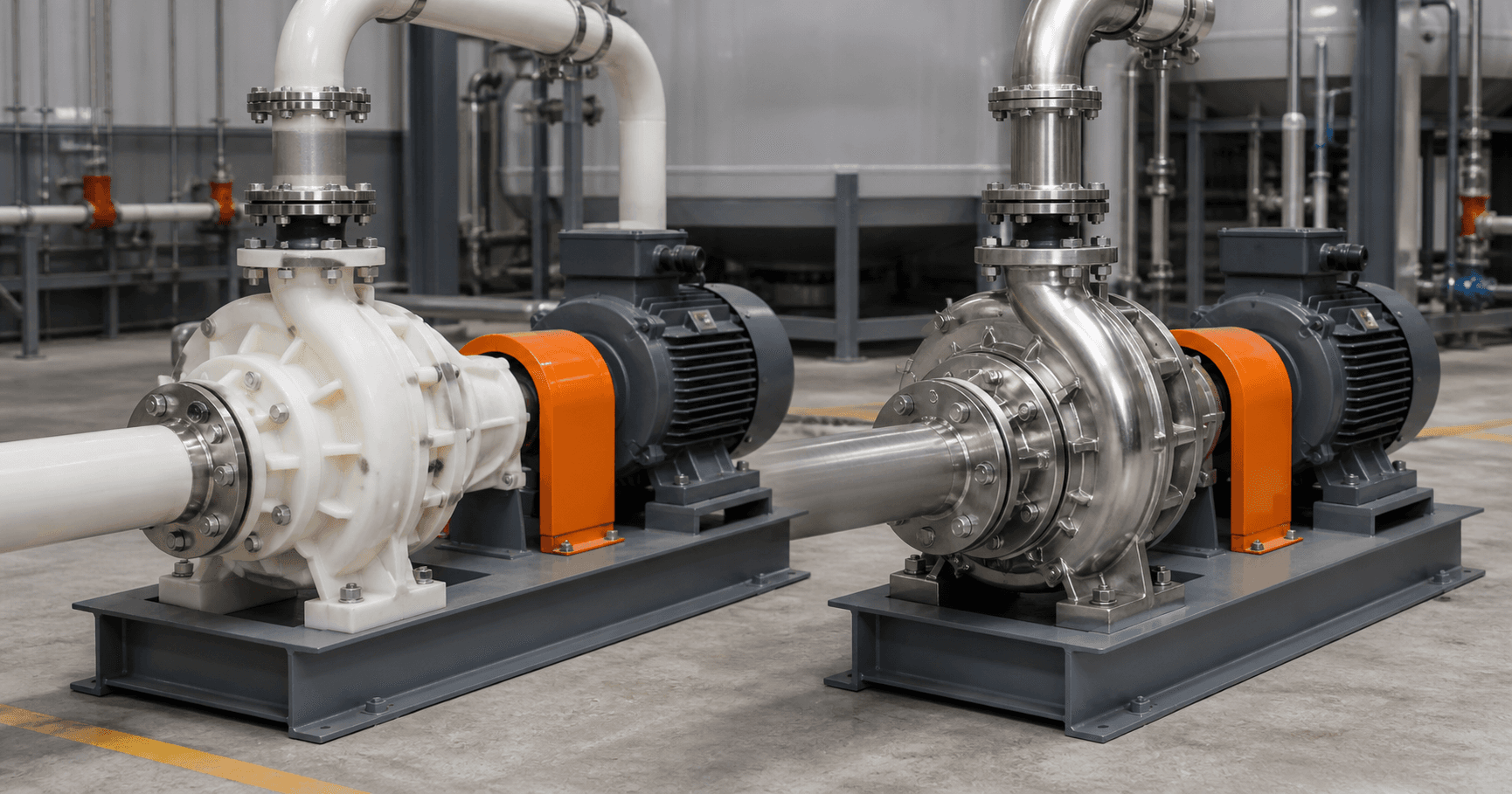 Submersible non clog pump lowered into sewage sump