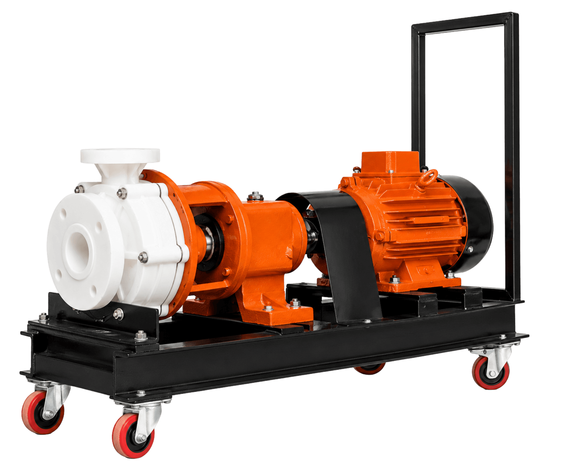 HPP Series trolley mounted horizontal PVDF process pump by Shubham Industries