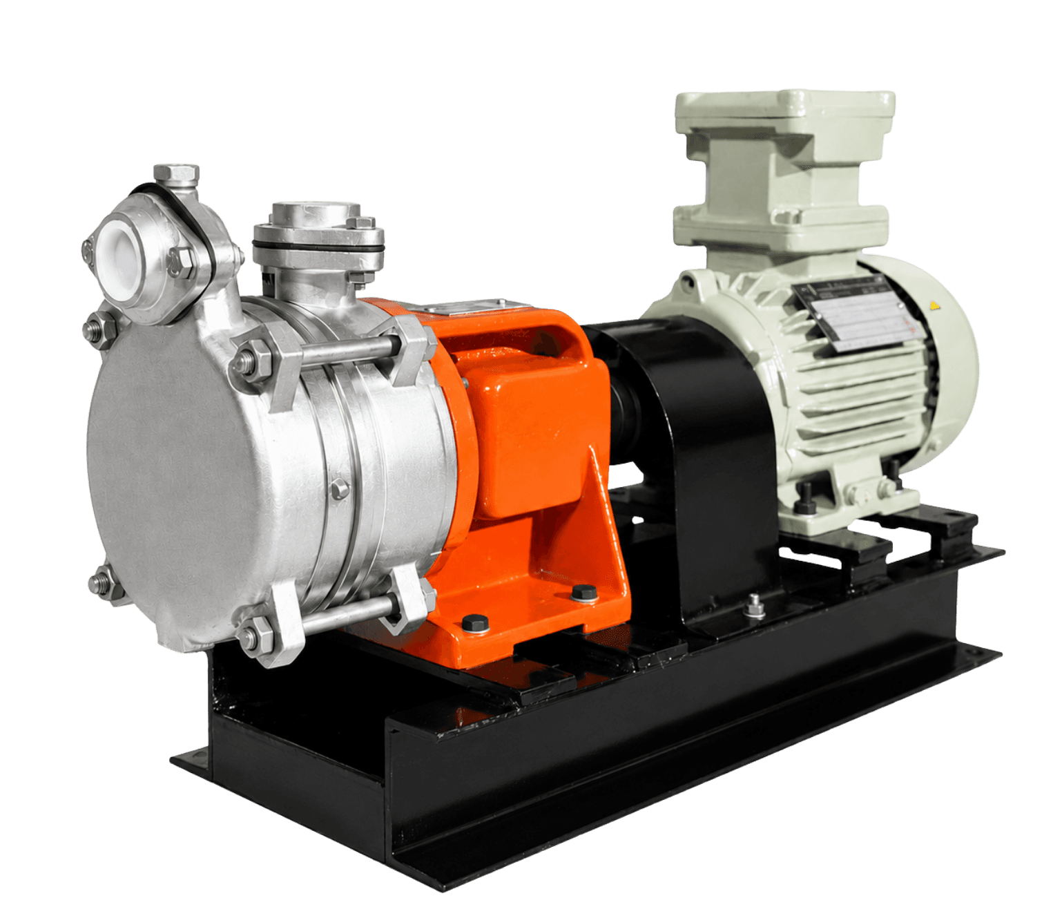 SPX Series self-priming investment cast bare pump coupled with motor by Shubham Industries