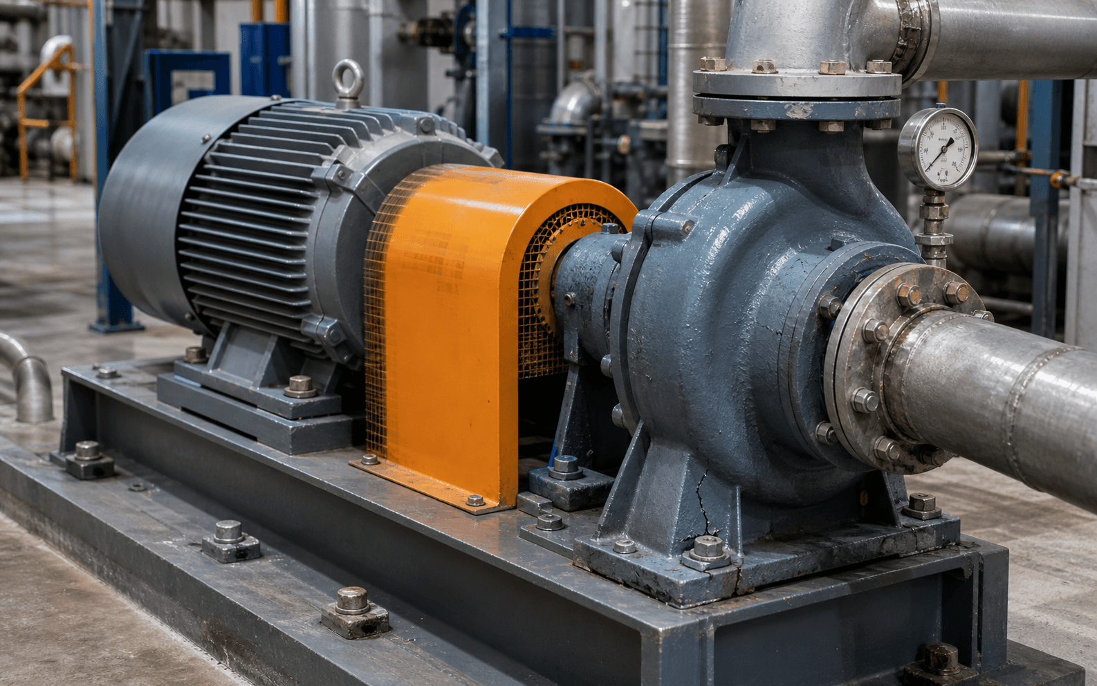 Pump damage caused by operation far right of the curve