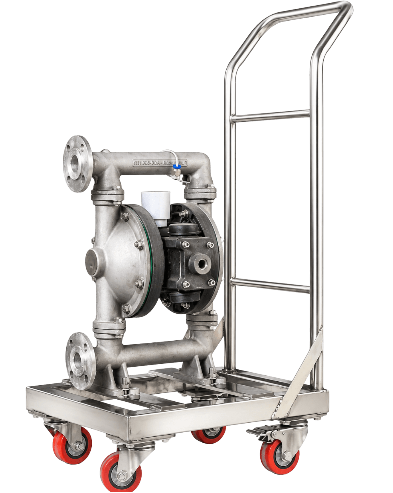 ADD trolley mounted stainless air diaphragm pump by Shubham Industries