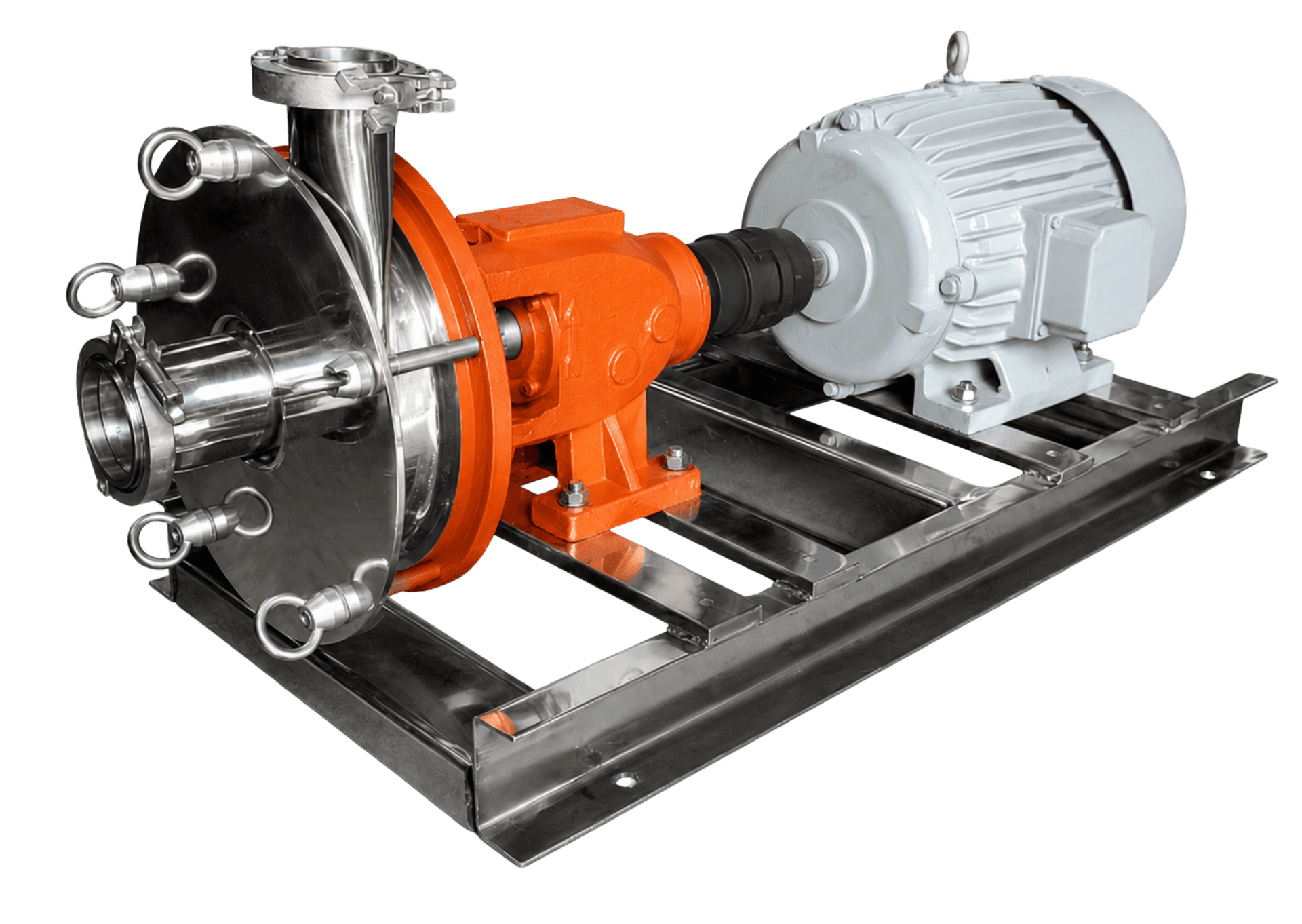 SCS Series sanitary pump bare pump coupled with motor by Shubham Industries