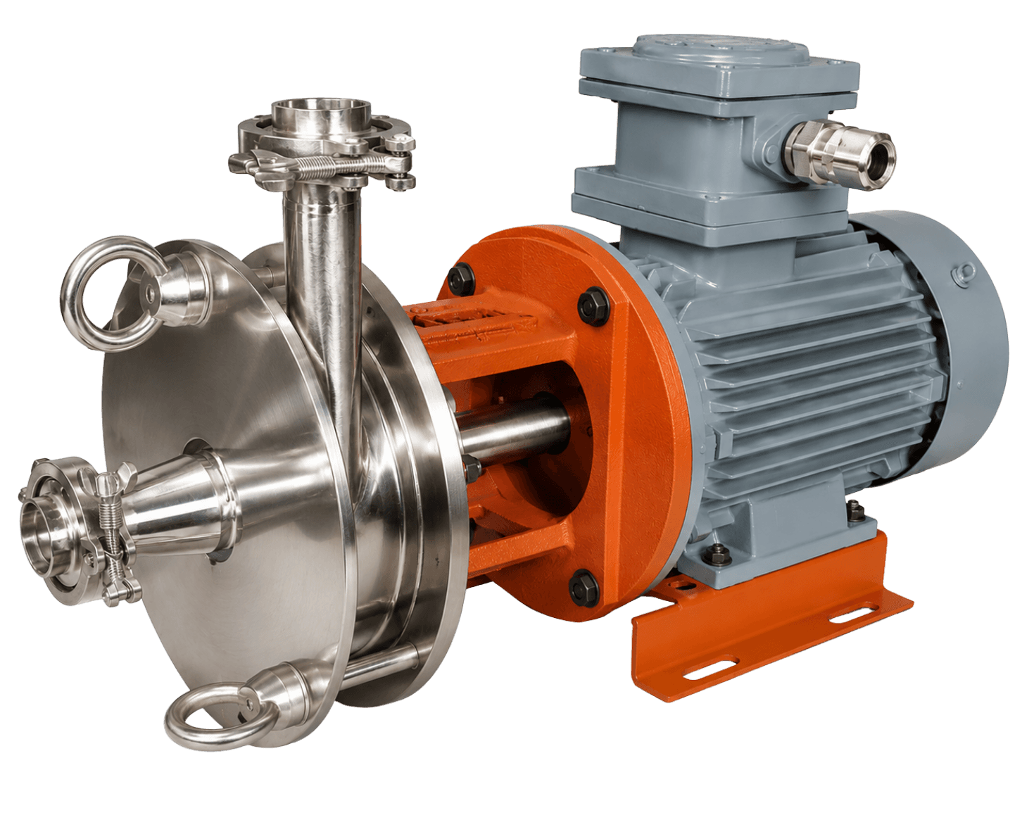 SCS Series sanitary centrifugal flange mounted FLP flame proof monoblock pump