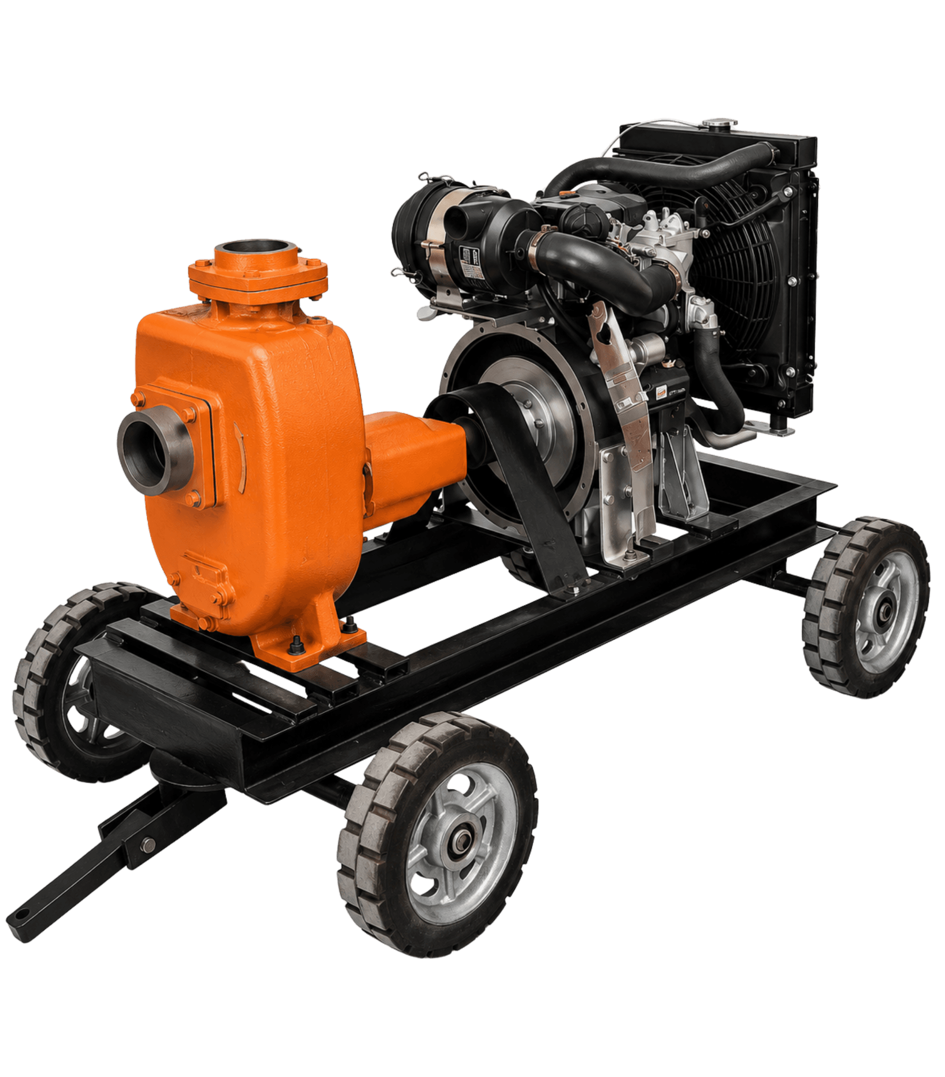 SPM Series engine driven self-priming mud pump by Shubham Industries